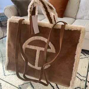 LARGE CHESNUT UGGxTELFAR SHOPPER BAG